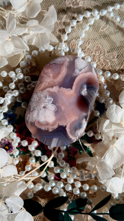 Black Flower Agate