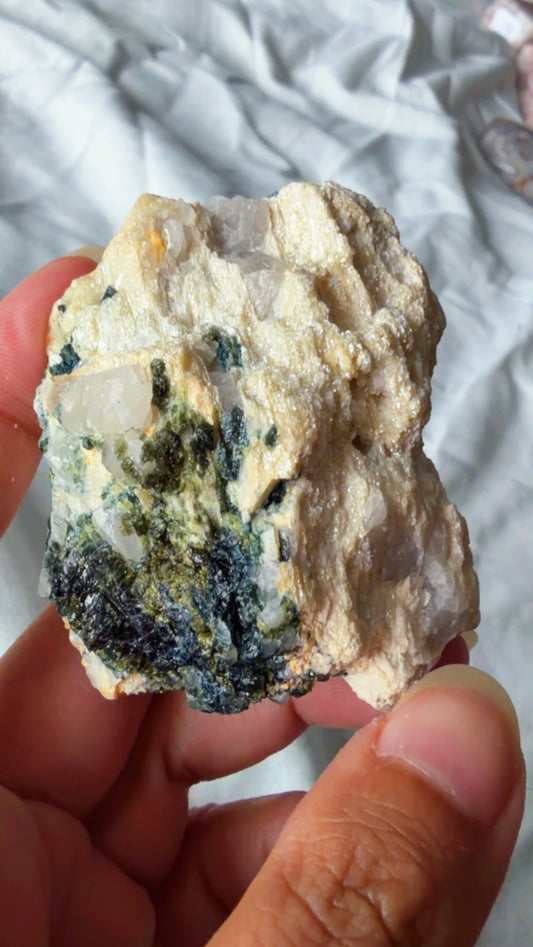 Green Tourmaline Quartz Mica Feldspar