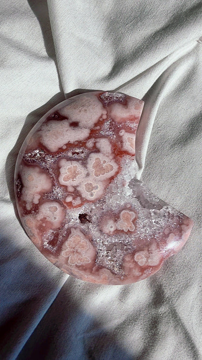 Flower Agate Moon