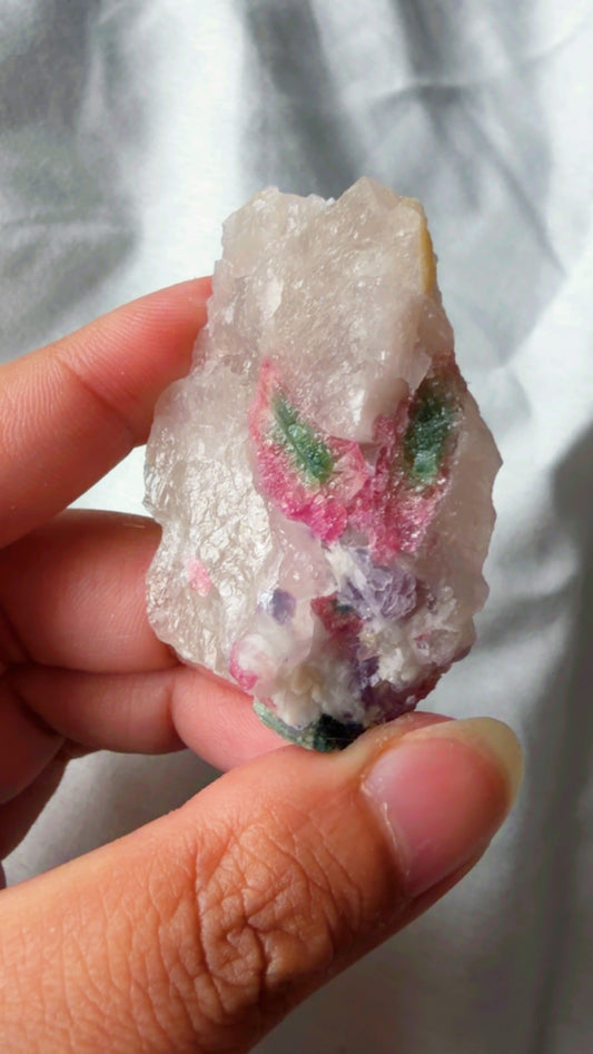 Watermelon Tourmaline lepidolite
