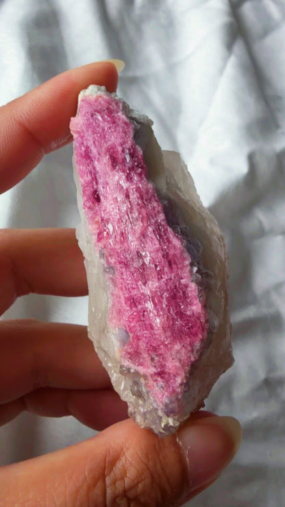 Pink Tourmaline Citrine Lepidolite