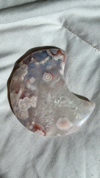 Flower Agate Moon