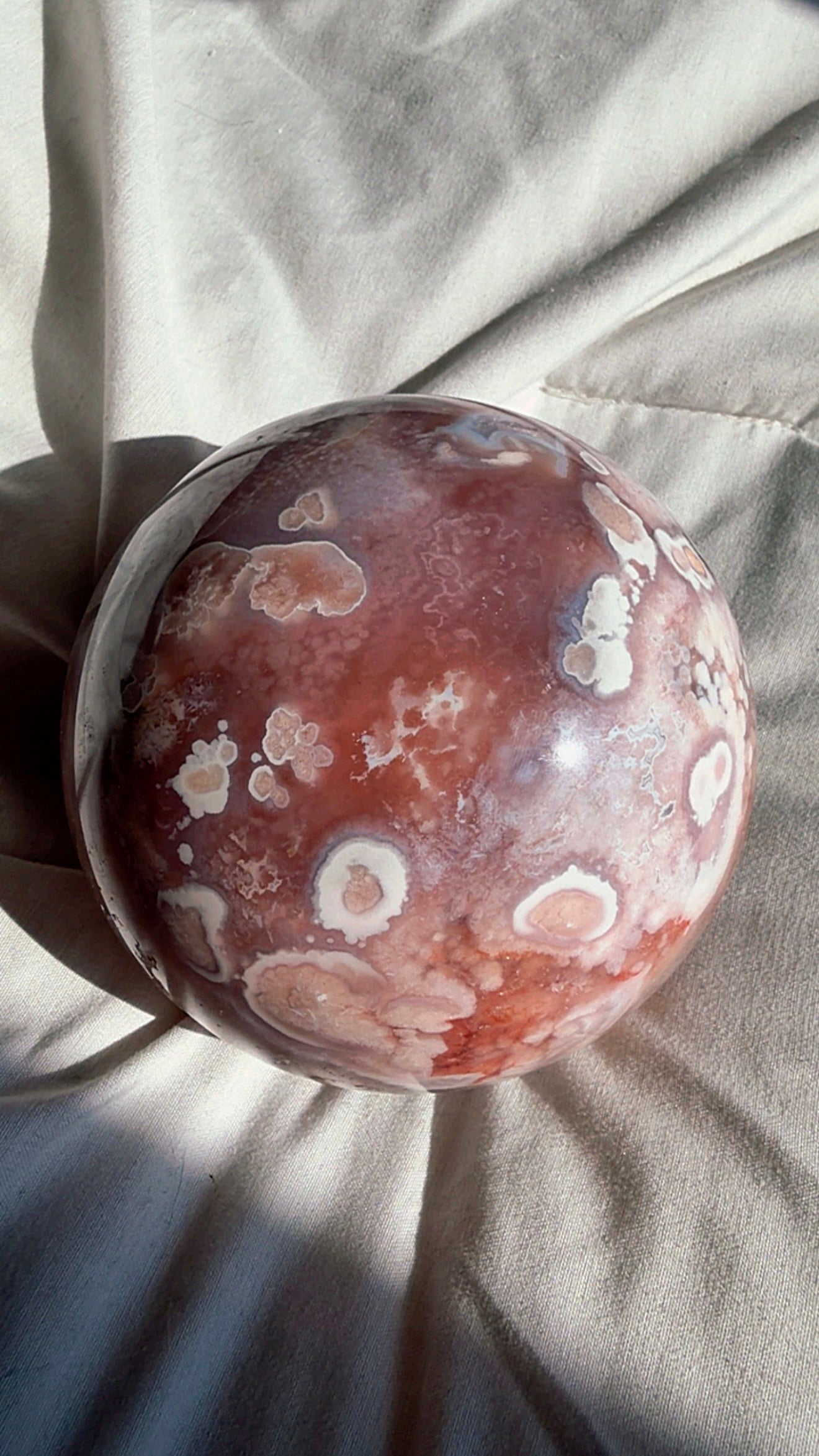 Flower Agate Sphere