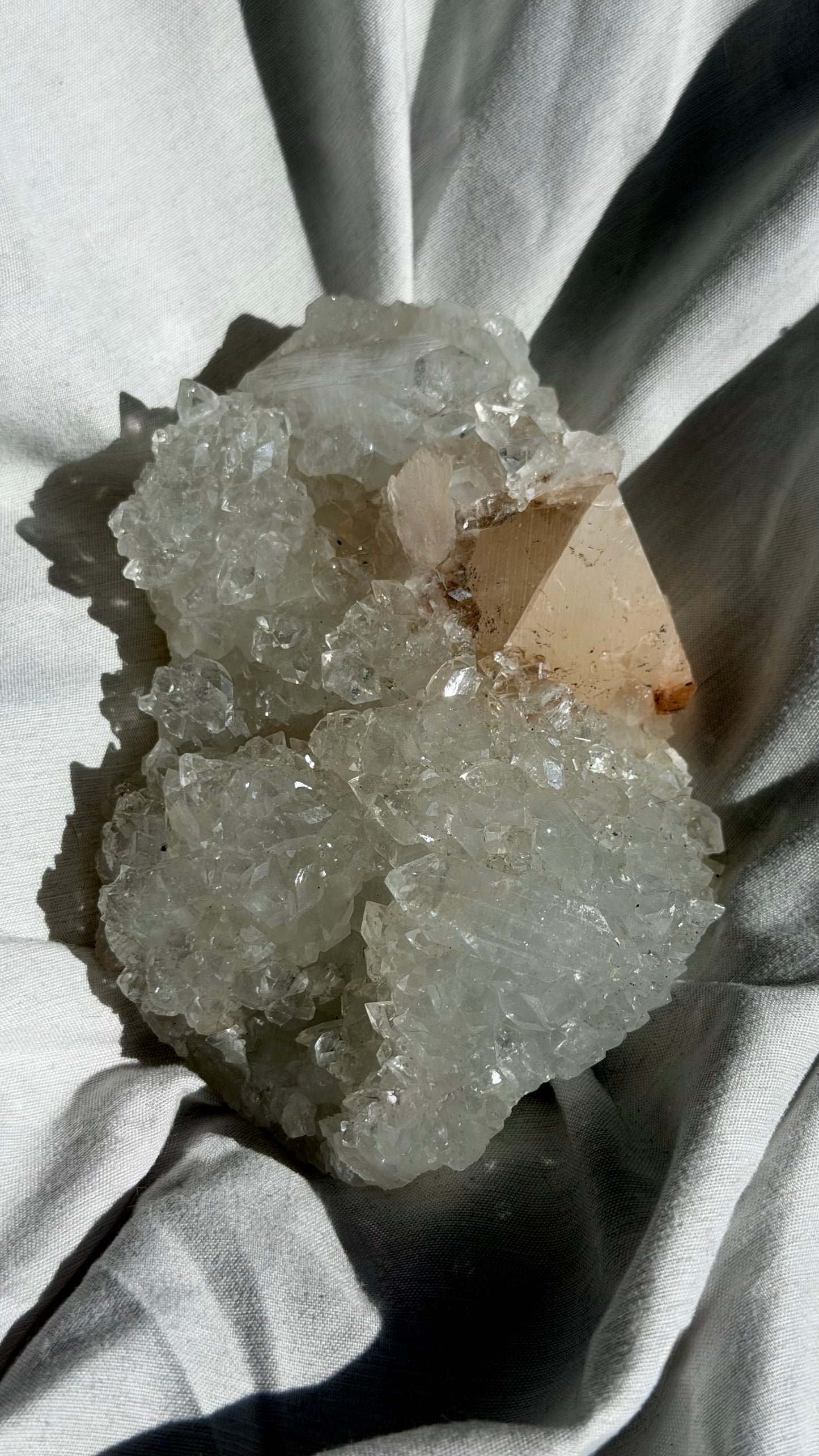 Diamond Apophyllite Cubic Calcite