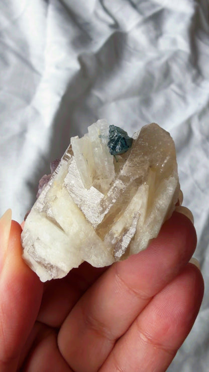 Blue Tourmaline Citrine Lepidolite