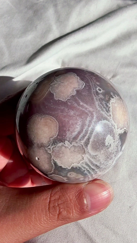 Flower Agate Sphere