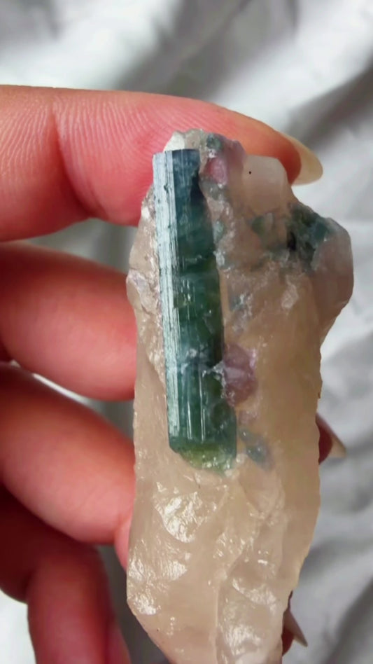 Blue Tourmaline Citrine