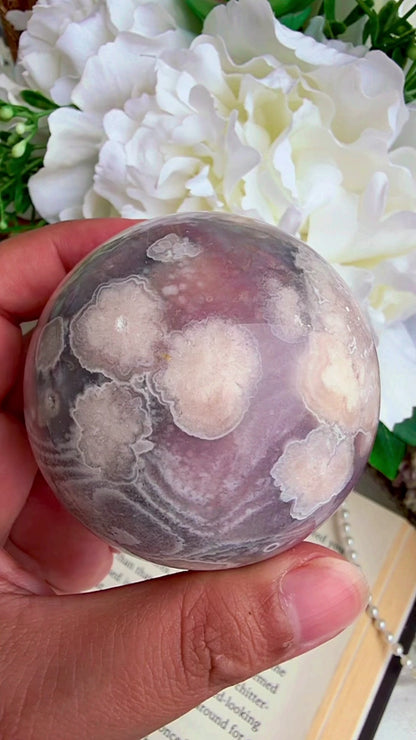 Flower Agate Sphere