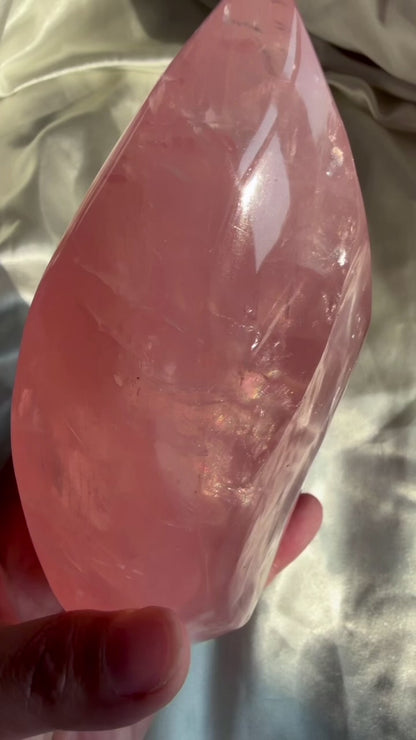 Brazil Rose Quartz Freeform