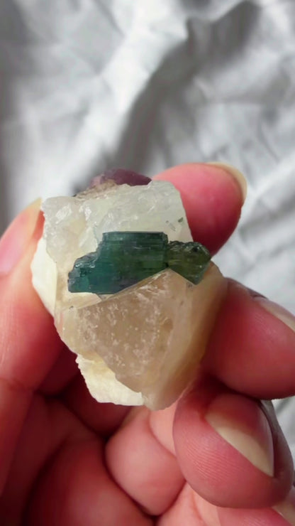 Blue Tourmaline Citrine Lepidolite