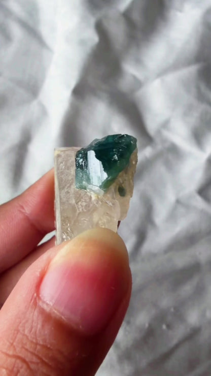 Bi color Blue Tourmaline Citrine