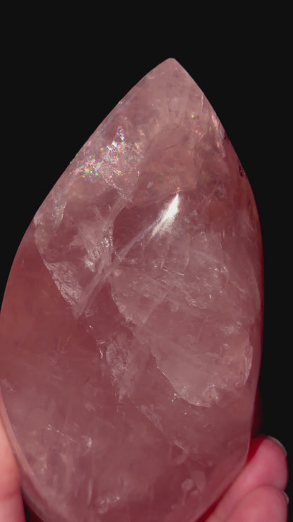 Brazil Rose Quartz Freeform