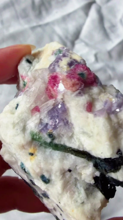 Tourmaline Feldspar lepidolite