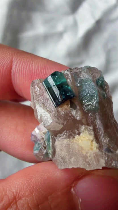 Bi- Color Blue Tourmaline Citrine