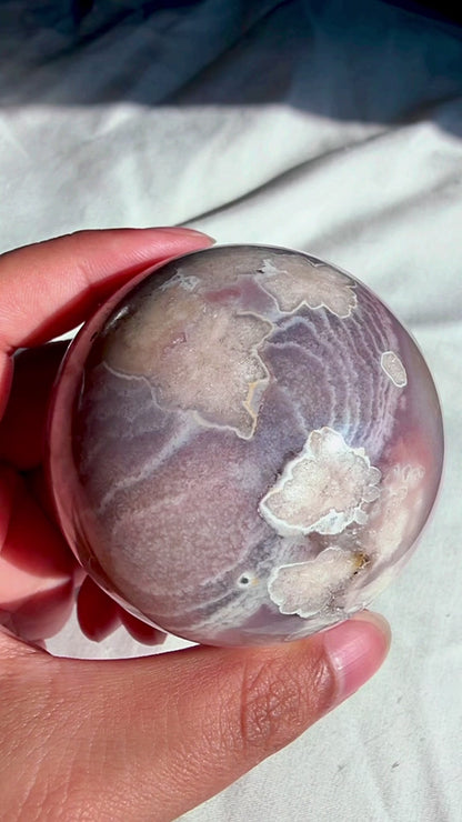 Flower Agate Sphere