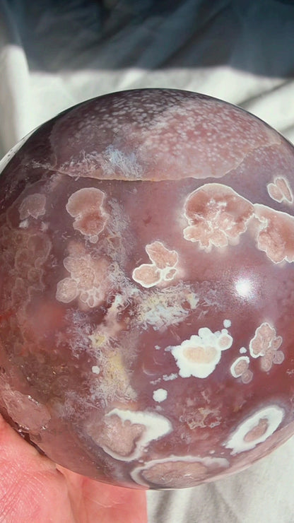 Flower Agate Sphere