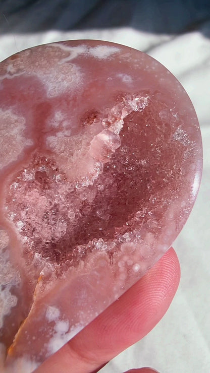 Flower Agate Heart