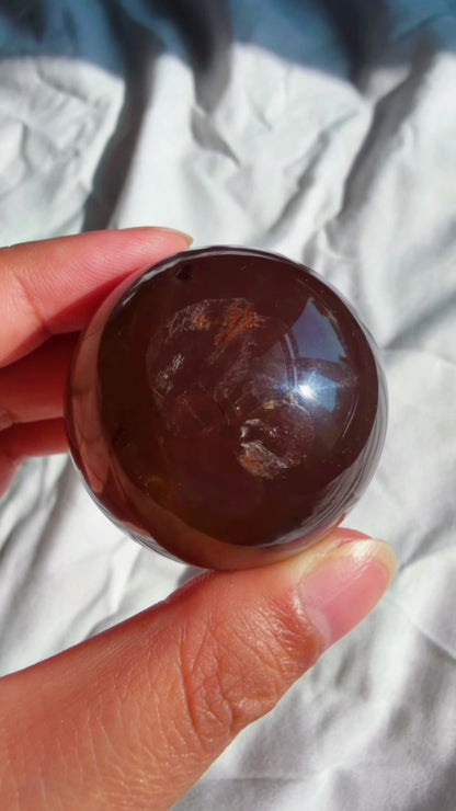 Brown Rose Quartz Hematite